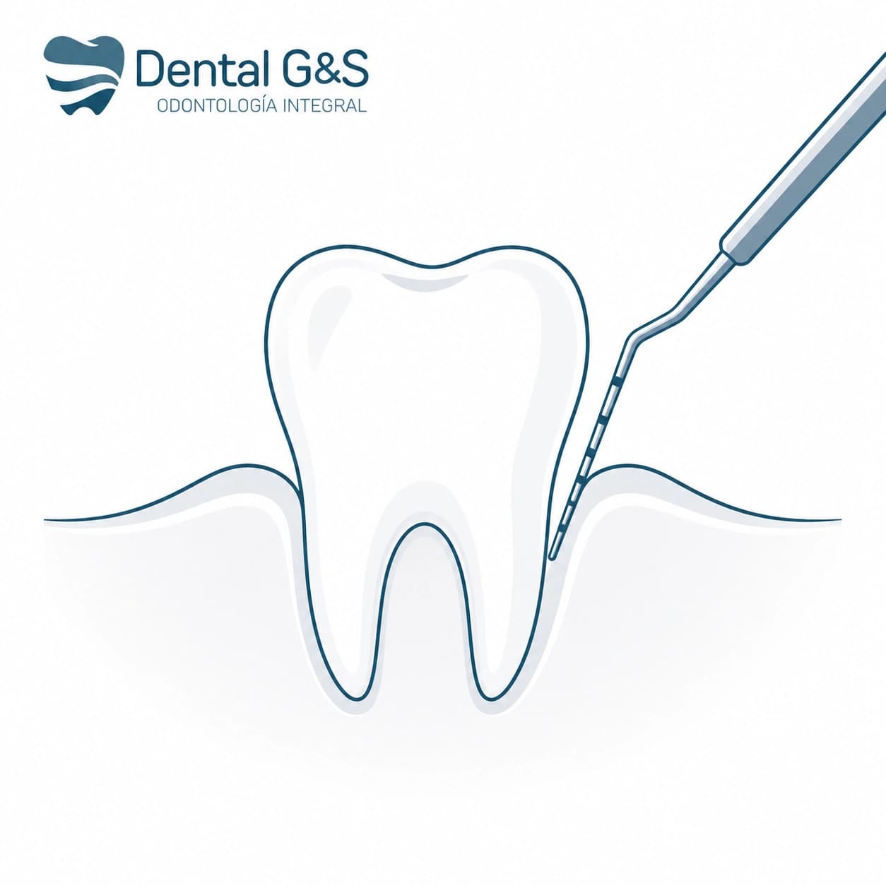 Evaluación de encías durante consulta periodontal